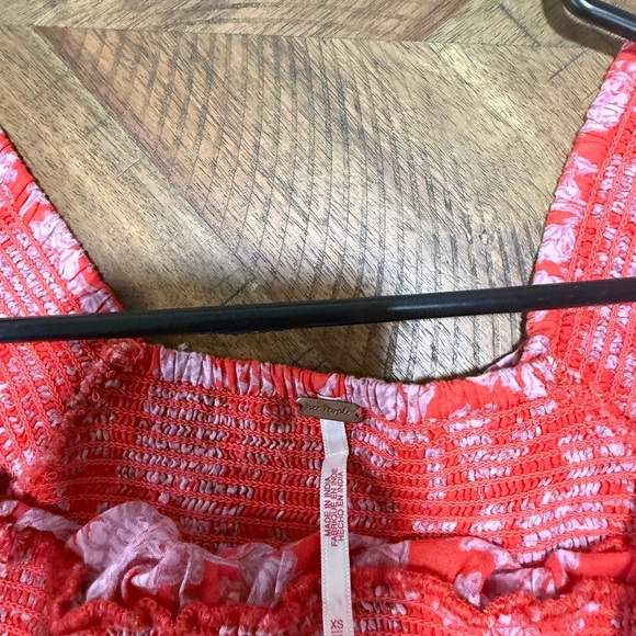 Free People Orange and White Maxi Dress - Picture 3 of 3